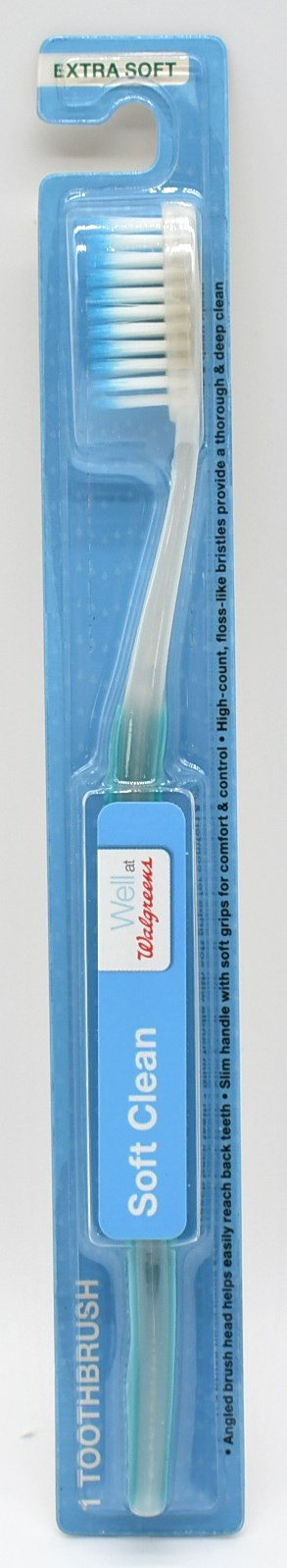 TOOTHBRUSH, WALGREENS, EXTRA SOFT, BLISTER CARD, PEGGABLE
