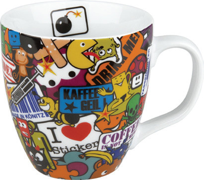 MUG STICKER BOMBING