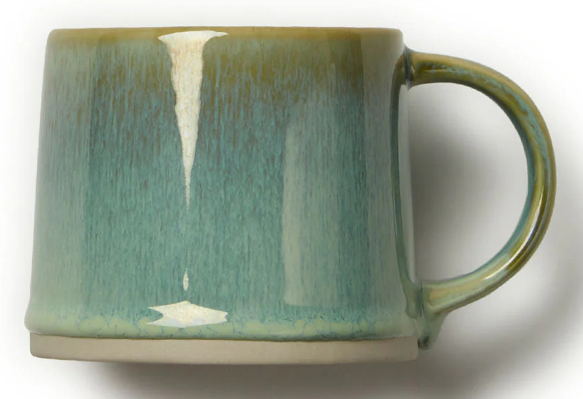 MUG, BLUE OMBRE, STONEWARE,  3.1X3.7IN