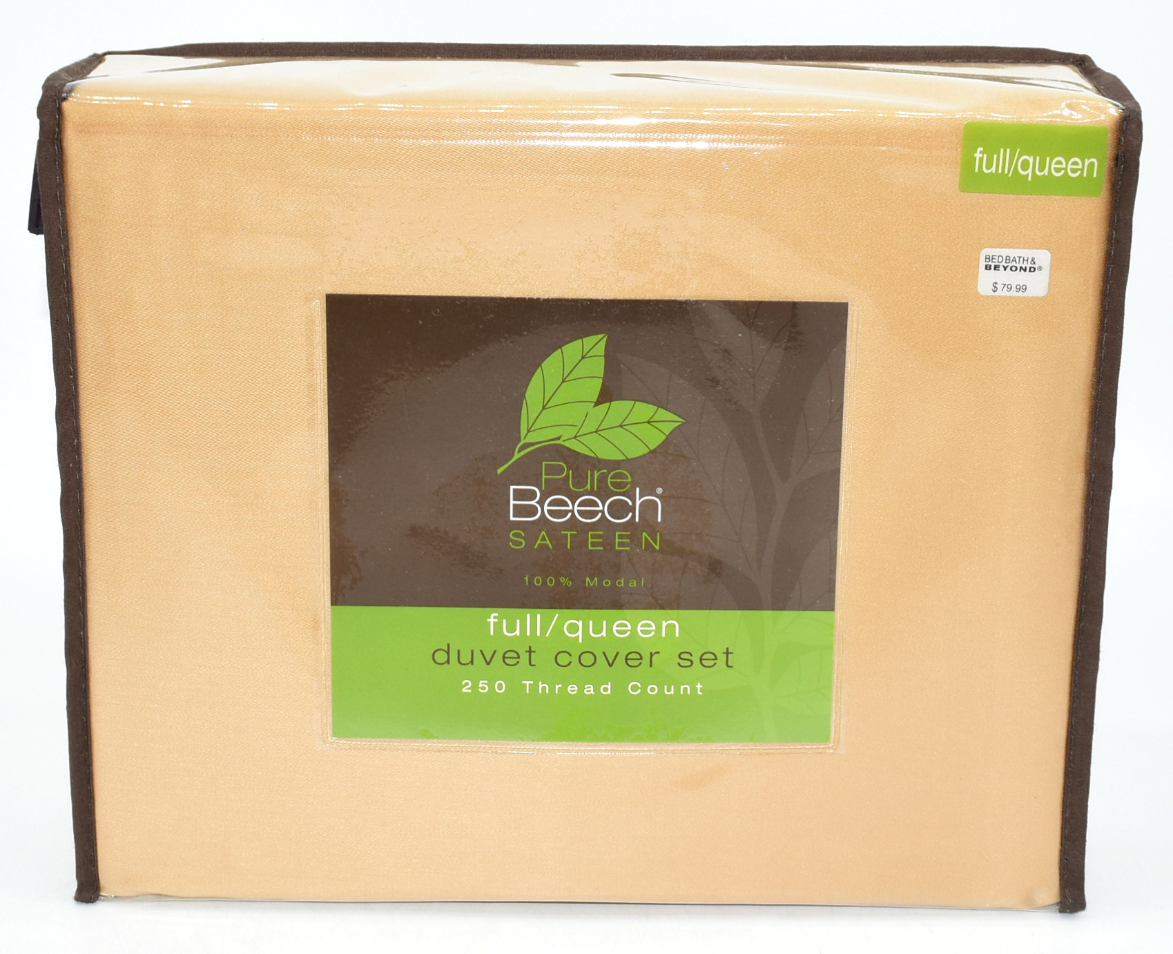 DUVET COVER SET,  3 PC,  1 COVER 2 SHAMS,  F/Q,  SATEEN,  CAMEL