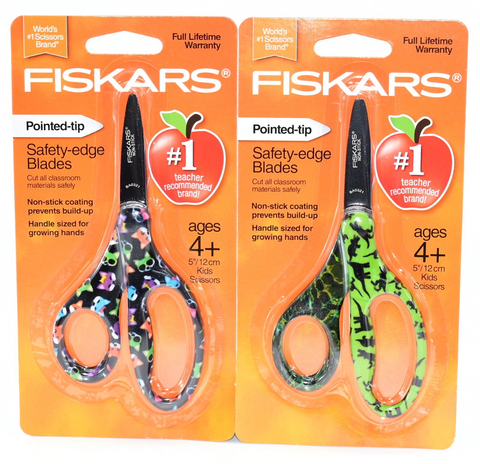 SCISSORS, KIDS, 5IN, POINTED TIP,  ASSORTED