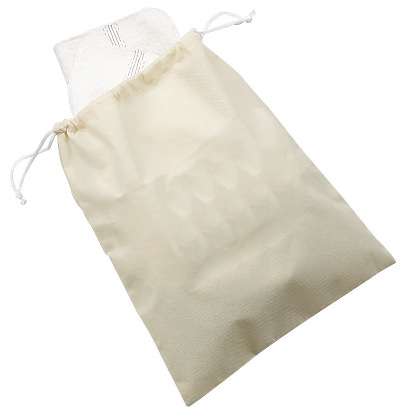 POUCH,  DRAWSTRING,  ECO BAG,  BEIGE