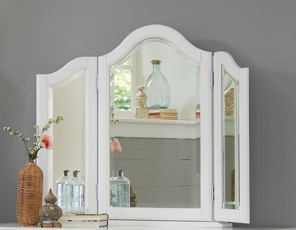 MIRROR,  VANITY,  54X48,  FOLDING WHITE
