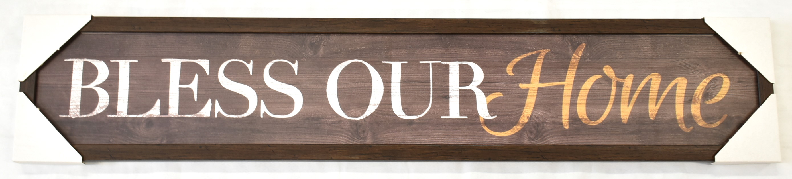 SIGN,  SENTIMENT,  7X37,  FRAMED,  BLESS OUR HOME