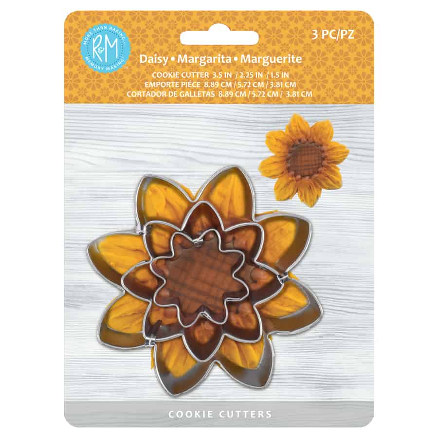 COOKIE CUTTER,  DAISY,  3PC,  METAL