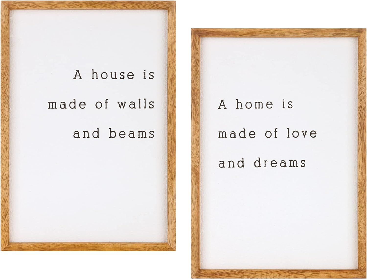 WALL ART, 2PC SET, TEXTURED MESSAGE