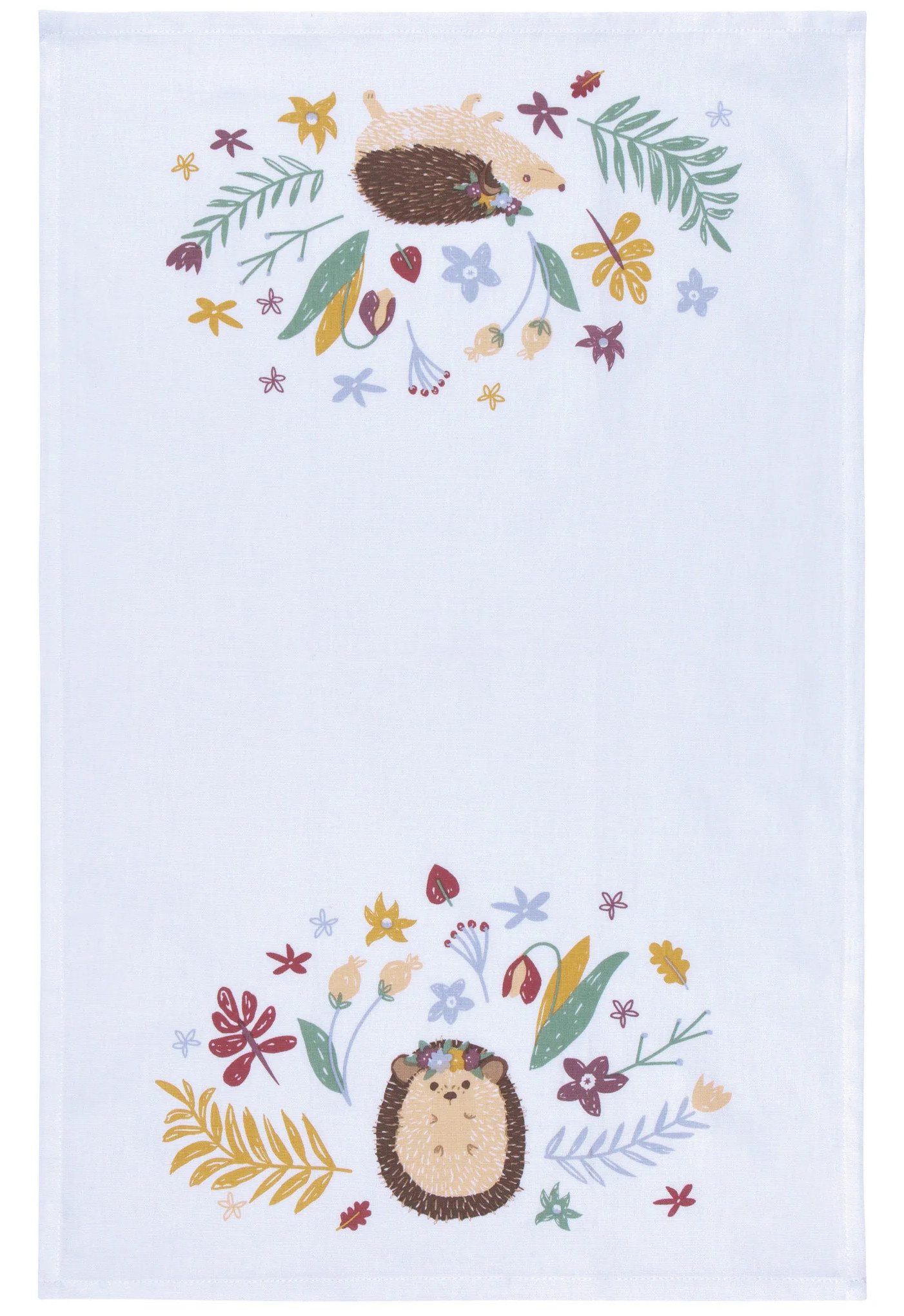 TEA TOWEL,  28X18,  HEDGE HOGS PRINTED