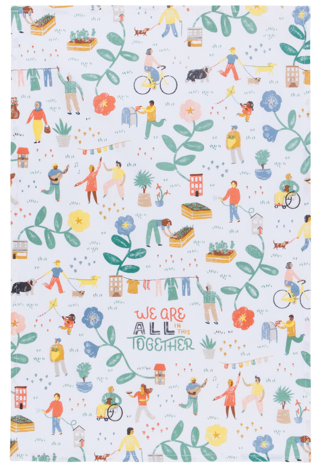 TEA TOWEL,  28X18,  IN THIS TOGETHER