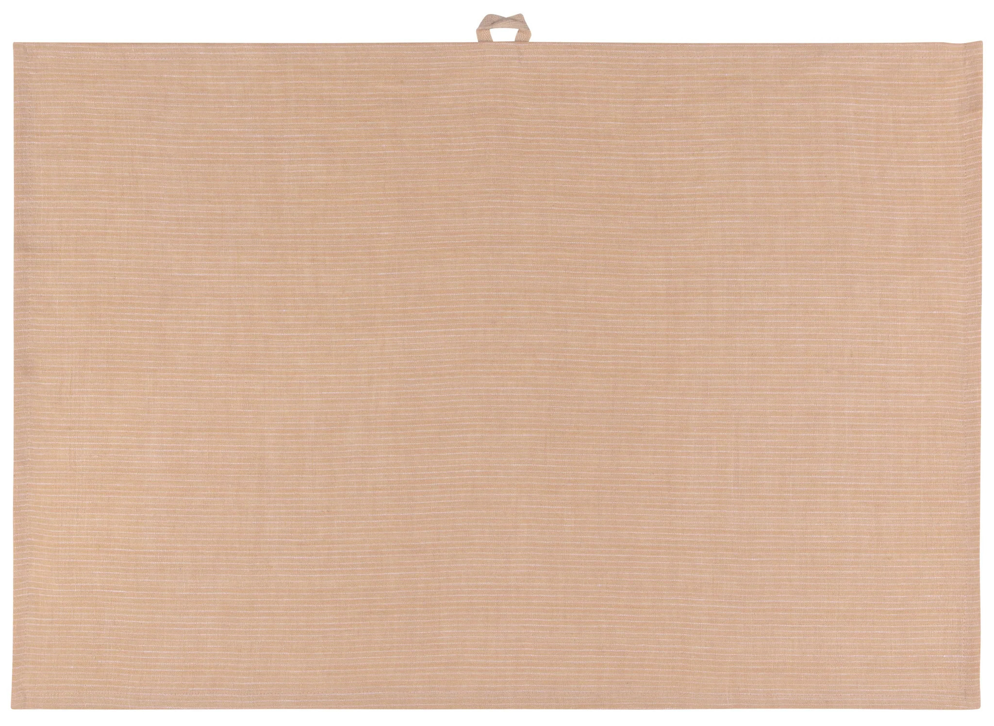 TEA TOWEL,  28X18,  PINSTRIPE,  LINEN,  NECTARINE