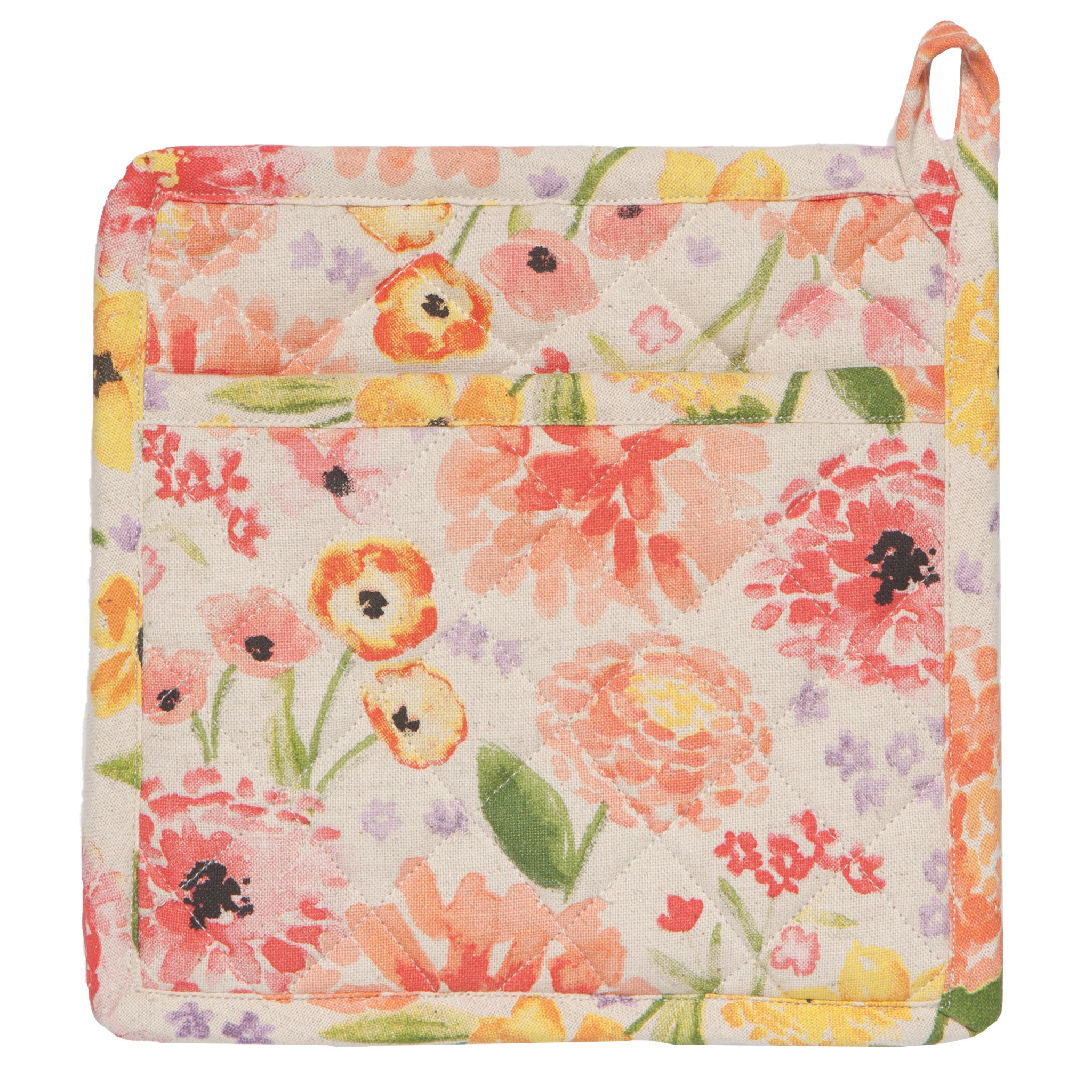 POTHOLDER,  CLASSIC COTTAGE FLORAL