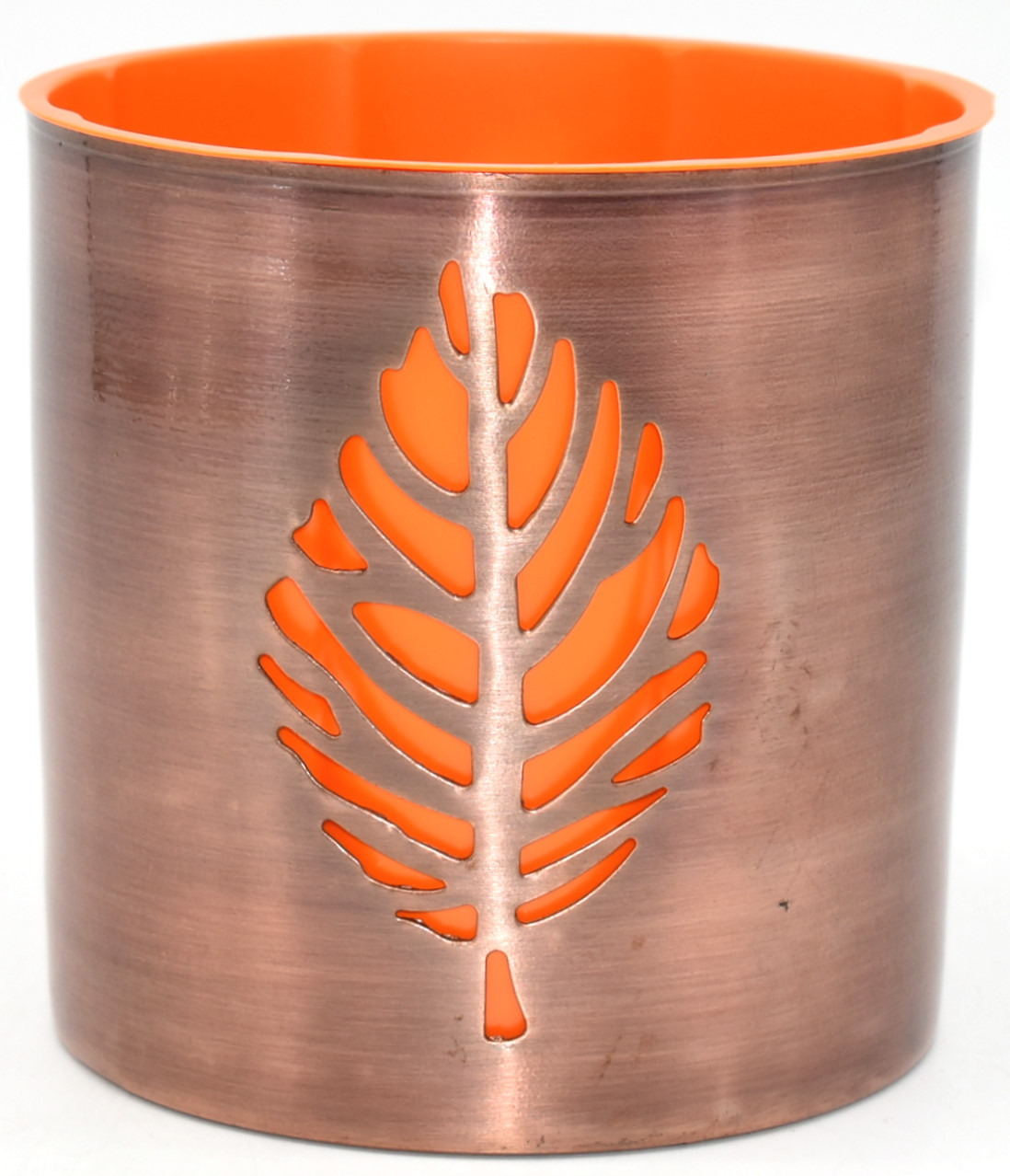 CONTAINER,  LEAF CUT OUT,  5 X 5 IN,  METAL,  COPPER