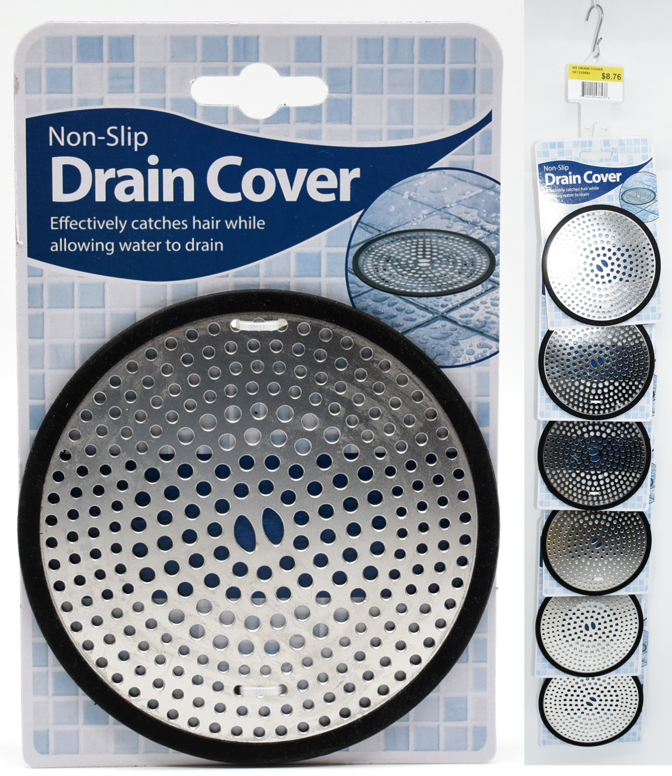 DRAIN COVER,  NON SLIP,  4.5 IN SILICONE RIM,  NO ONLINE SALES