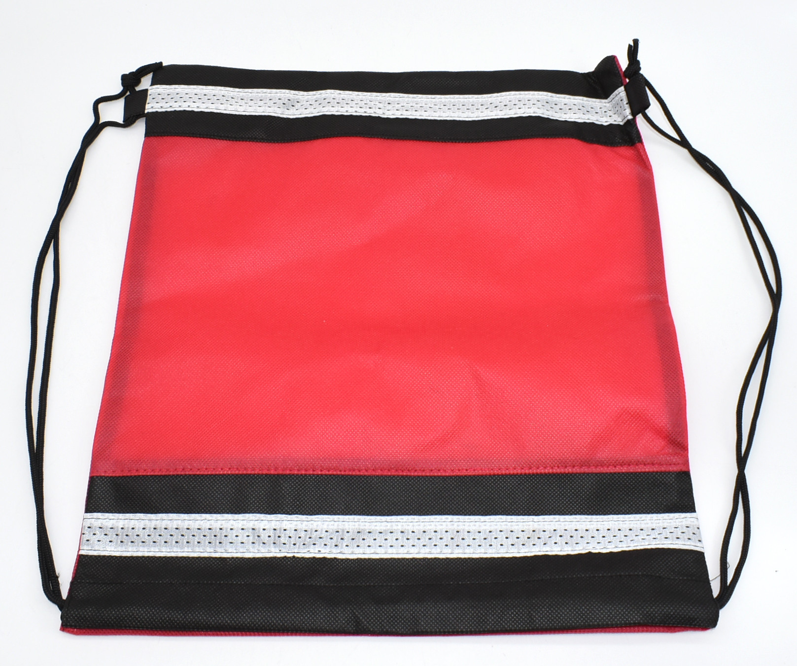 BAG,  DRAWSTRING,  NON WOVEN,  RED