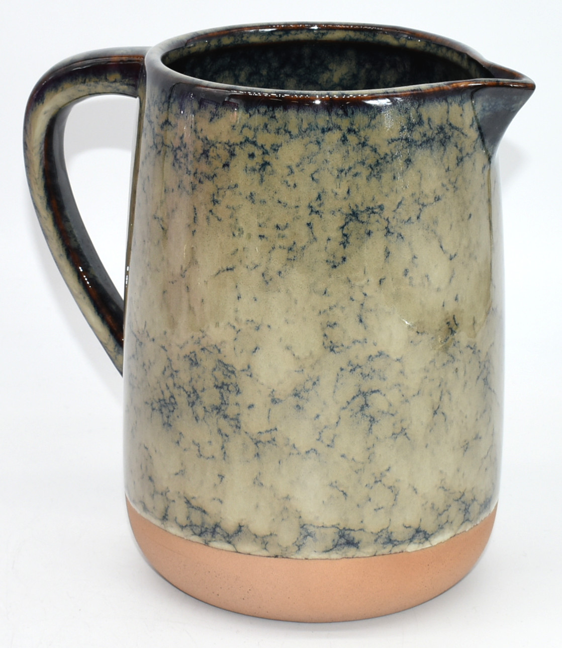 PITCHER,  6 X 7 IN,  CERAMIC,  MARBLED GLAZE
