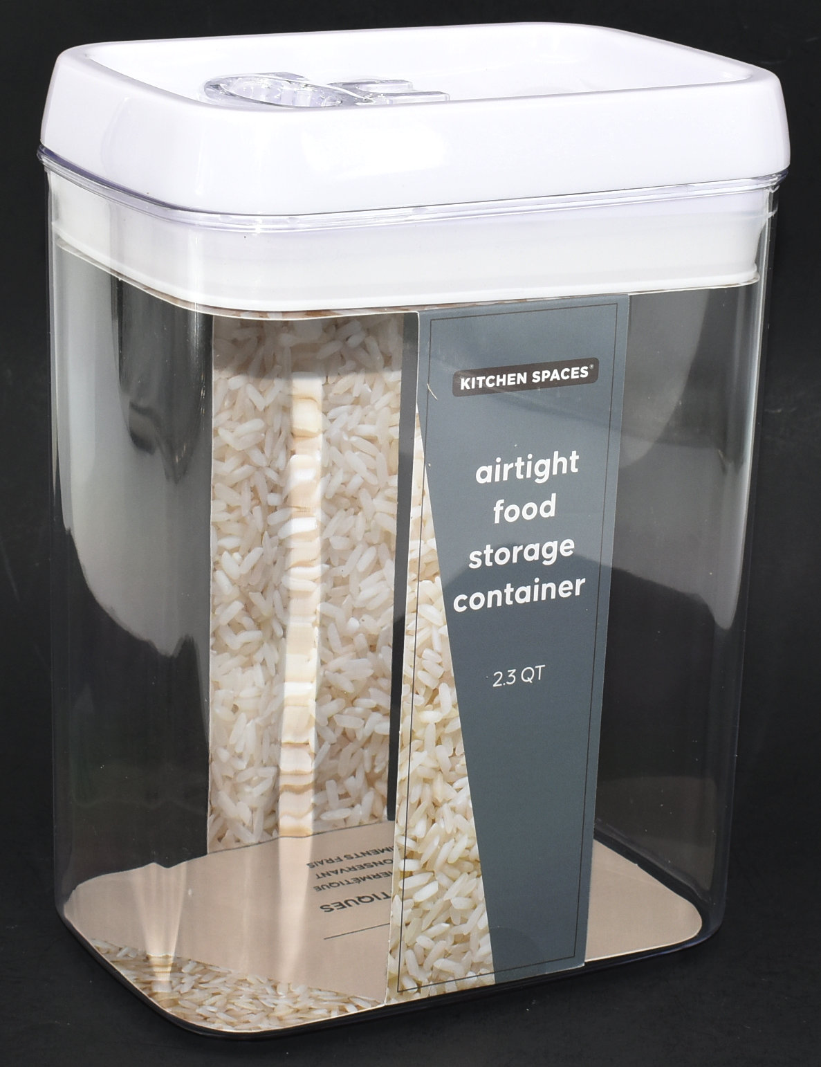 FOOD CONTAINER, 2.3QT, AIRTIGHT,  CLEAR, NO ONLINE SALES
