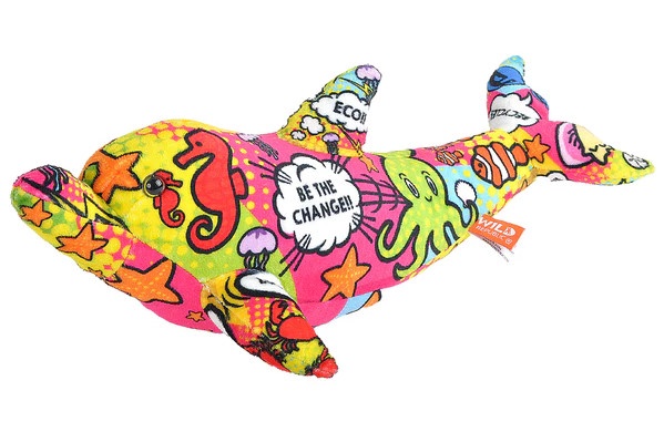 PLUSH, 12IN, DOLPHIN, MESSAGE FROM THE PLANET