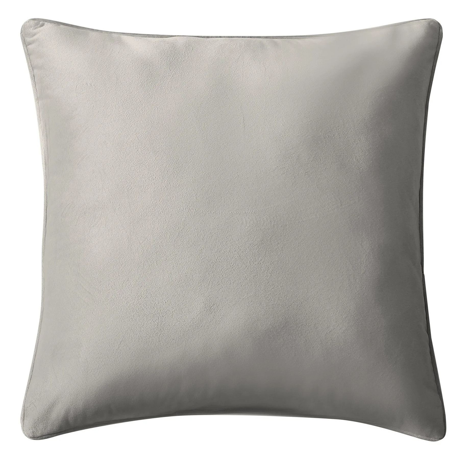 PILLOW,  THROW,  18X18,  VELVET LIGHT GREY