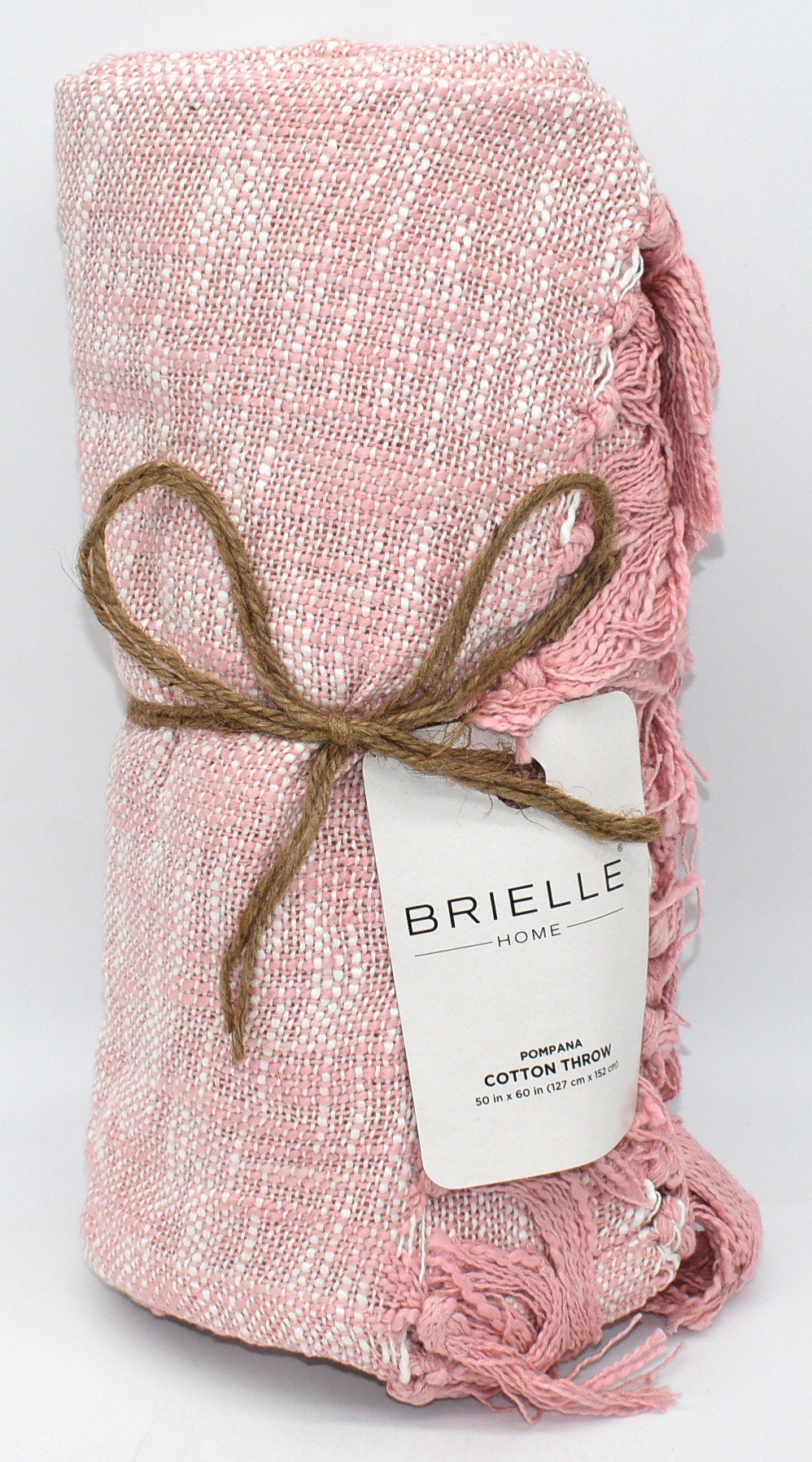 THROW,  50X60,  COTTON,  BLUSH POMPANA