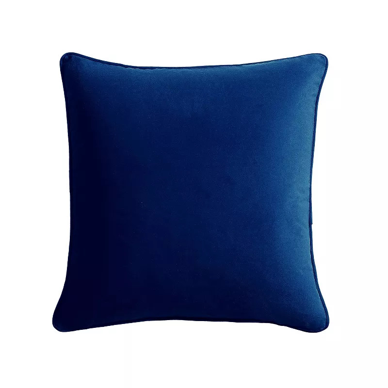 PILLOW,  THROW,  18X18,  VELVET NAVY