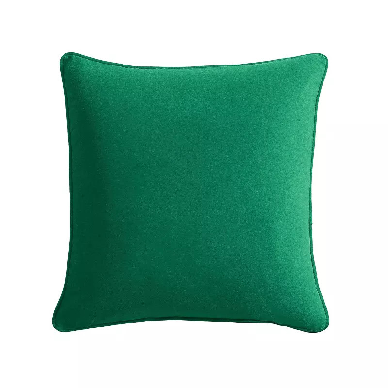PILLOW,  THROW,  18X18,  VELVET EMERALD GREEN