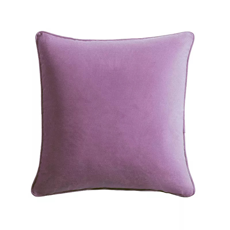 PILLOW,  THROW,  18X18,  VELVET LAVENDER