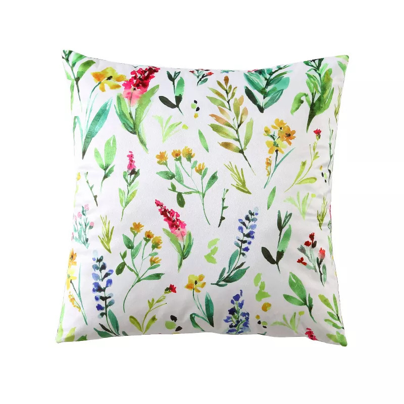 PILLOW,  THROW,  18X18,  DAPHNE MULTI COLOR,  VELVET