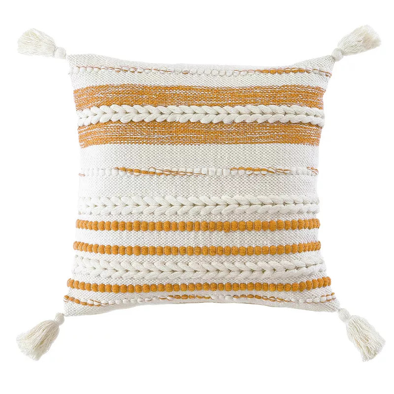 PILLOW,  THROW,  18X18,  COSMO HONEY