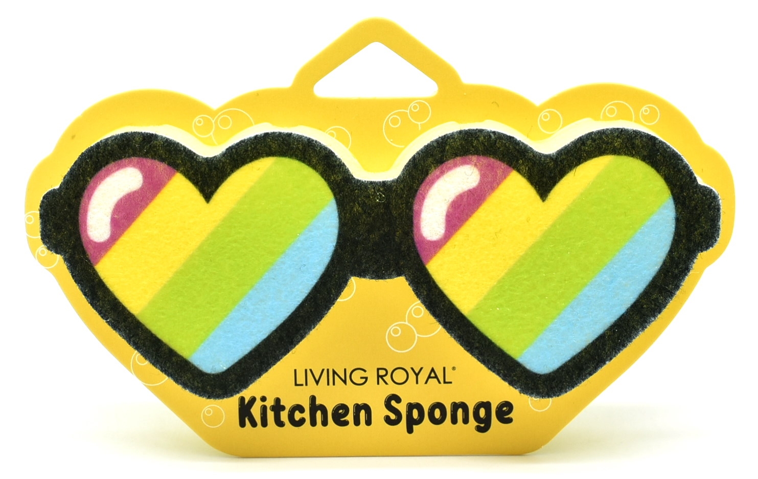 SPONGE,  KITCHEN,  SCRUB,  HEART GLASSES SHAPED