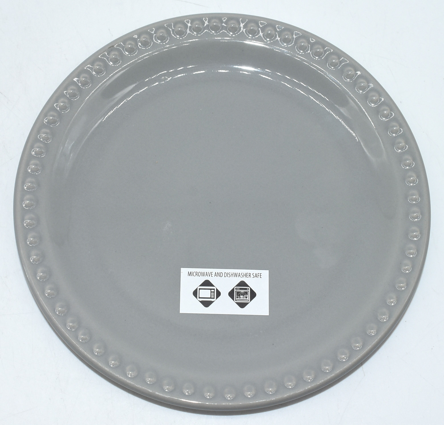 DESSERT PLATE, 8IN, MAUVE GREY