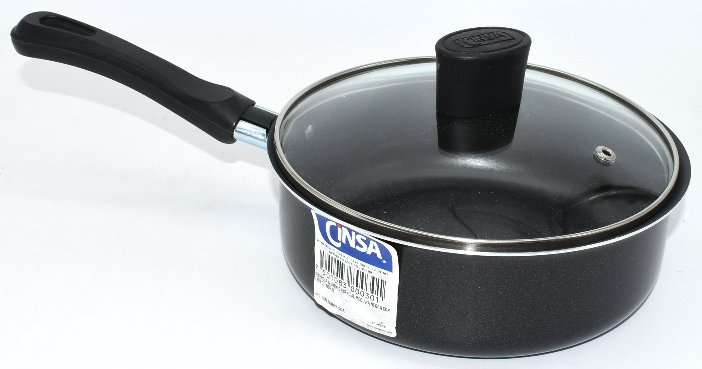 POT W/GLASS LID ALUMINUM 2QT