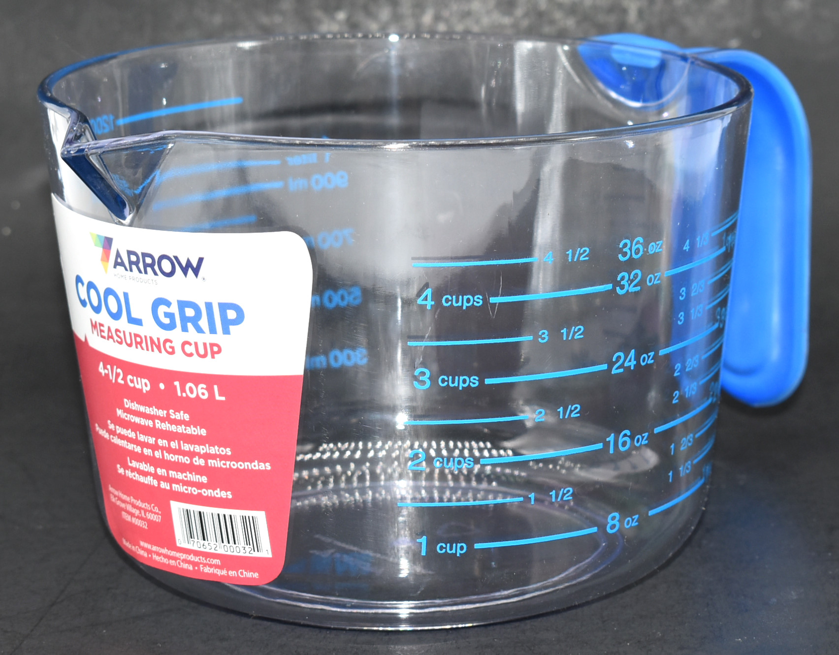 MEASURING CUP, 4.5 CUP, COOL GRIP