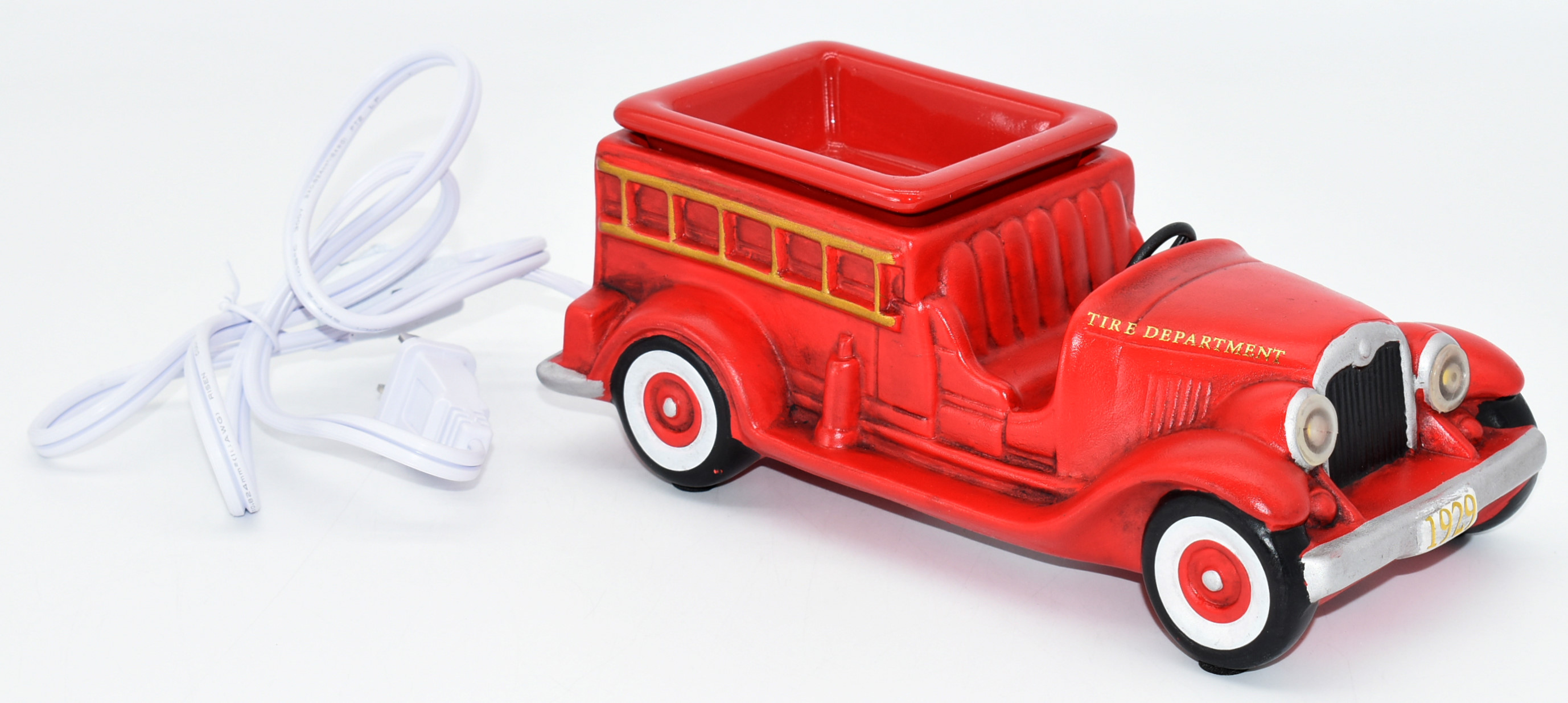 WARMER, FULL SIZE, FIRE TRUCK BROWN BOX WITH LINE ART