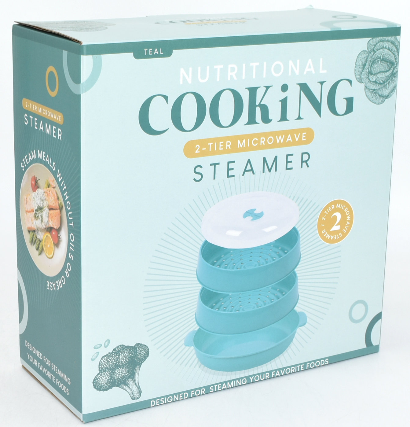 STEAMER, 2 TIER, ASST. COLOR BOX