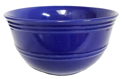 BOWL,  6 IN,  CERAMIC,  COBALT BLUE