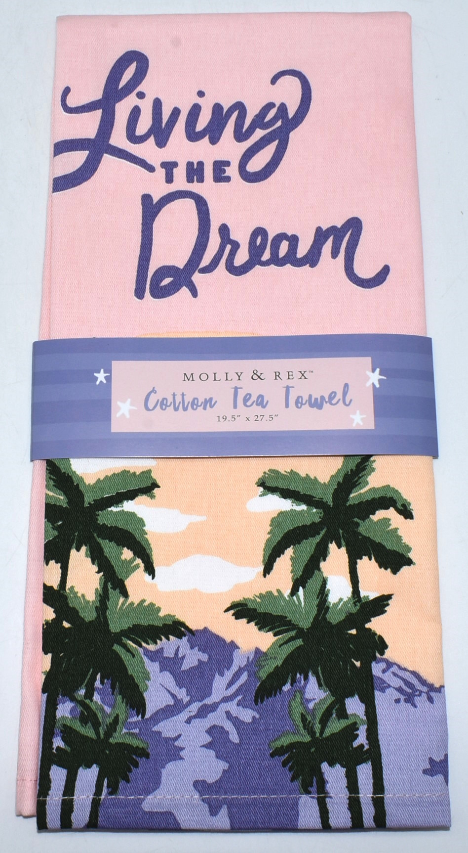TOWEL,  TEA,  LIVING THE DREAM BEACH