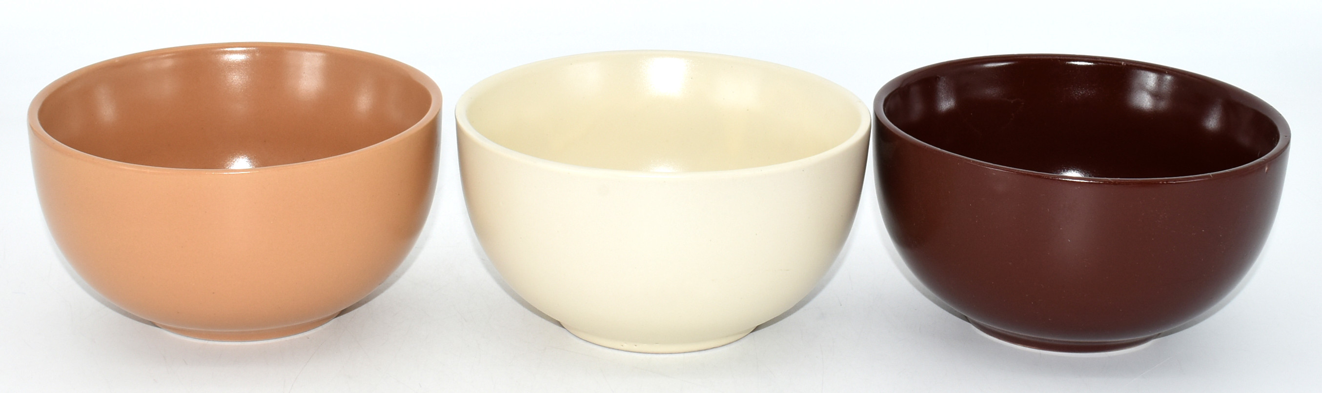 BOWL,  SERVING,  5.5 IN,  ASST COLORS,  BURGUNDY,  PINK,  WHITE