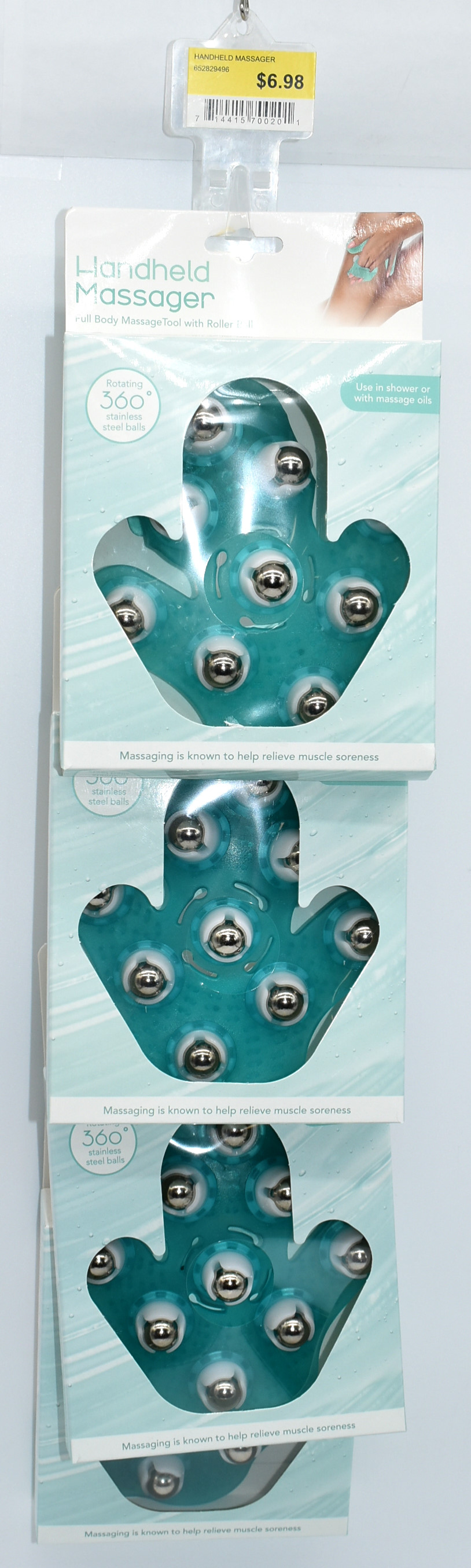 HANDHELD MASSAGER, CLIP STRIP,  NO ONLINE SALES