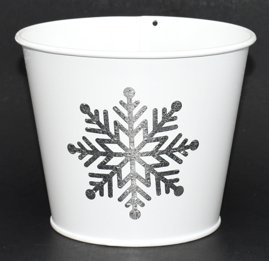 PAIL, 4.88X4IN, SNOWFALL