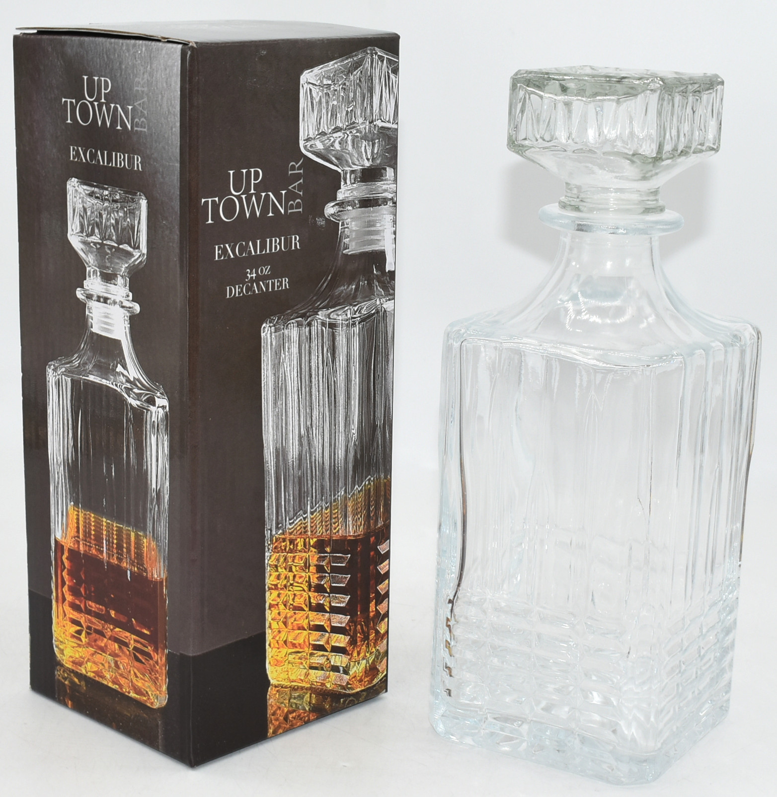 DECANTER, 34OZ, EXCALIBUR, GLASS,  UPTOWN BAR