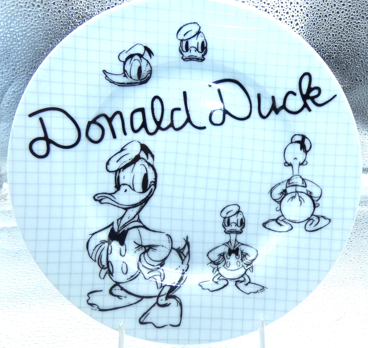 PLATE, SALAD, DONALD DUCK, DISNEY SKETCHBOOK