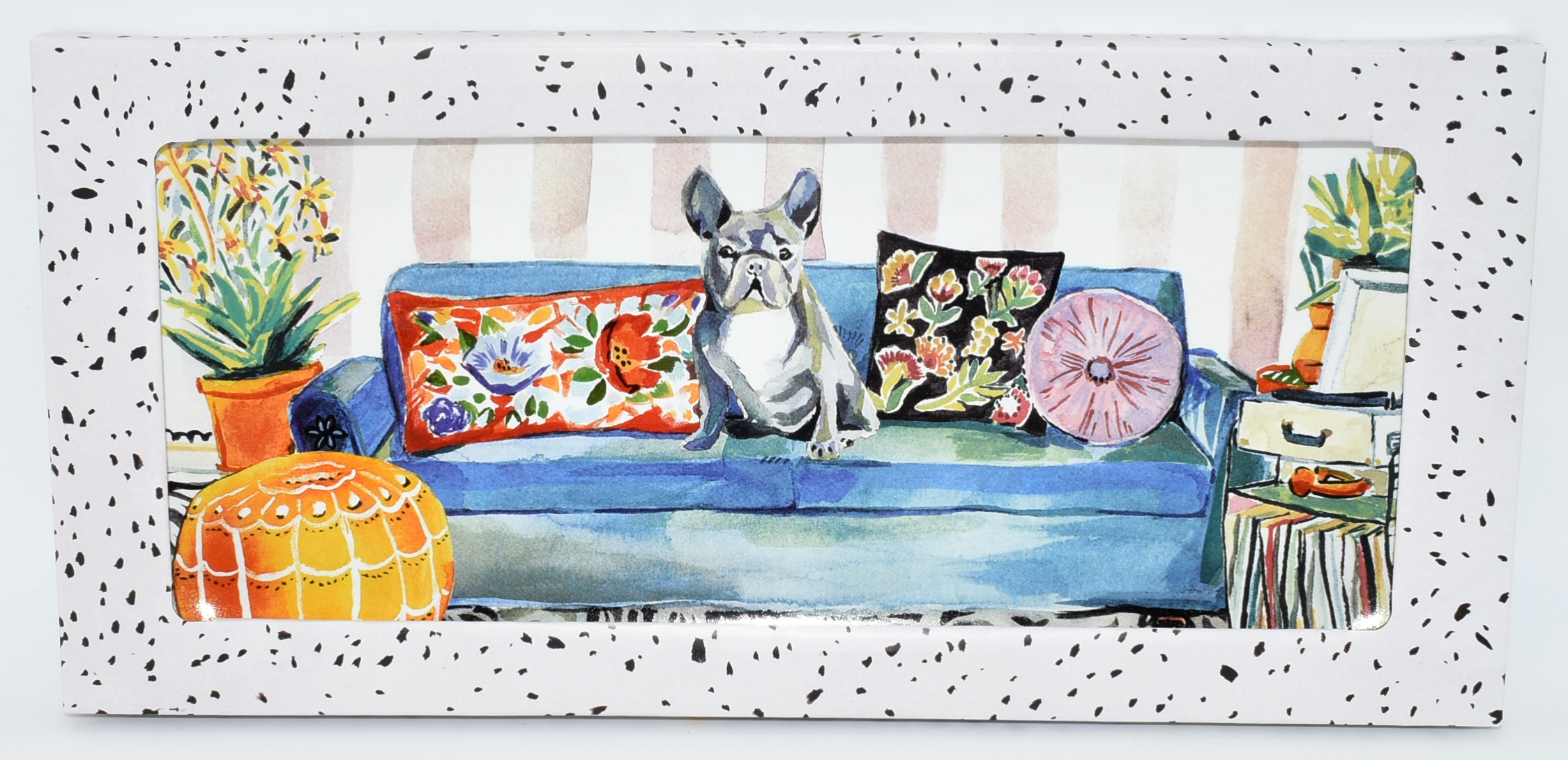 SERVING TRAY,  PORCELAIN,  15X7 FALL,  FRENCHIE