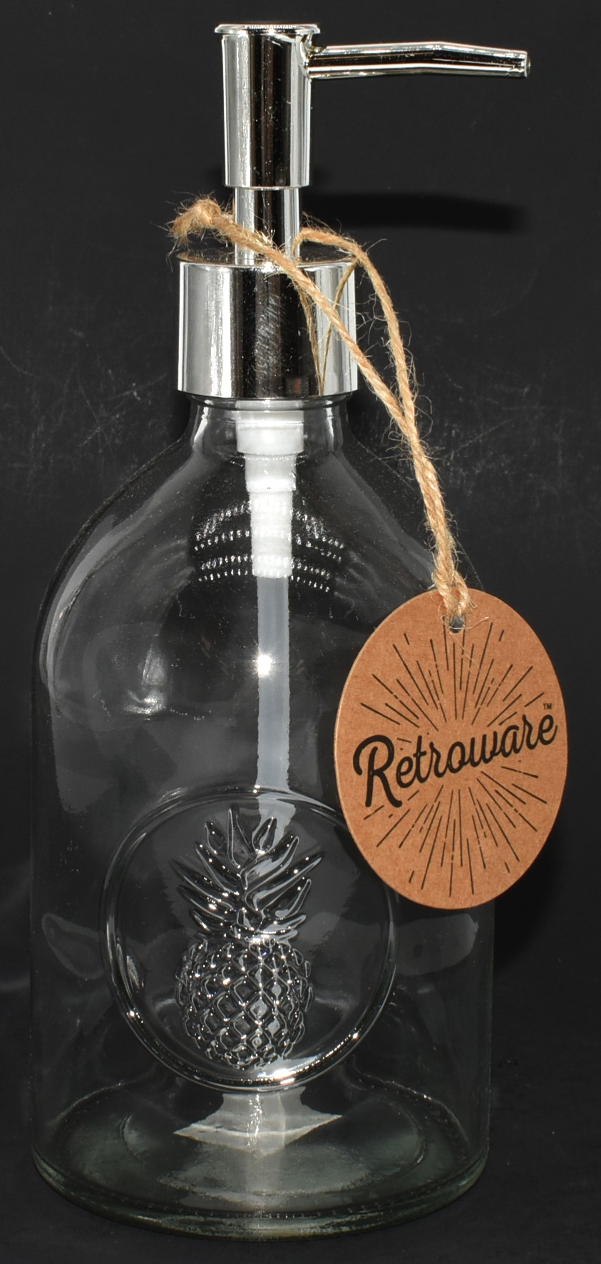 SOAP PUMP, PINEAPPLE, RETROWARE