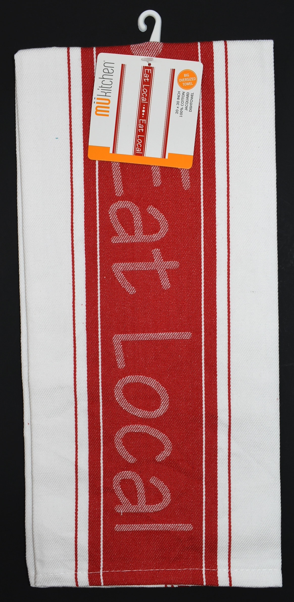 DISH TOWEL JACQUARD EAT LOCAL