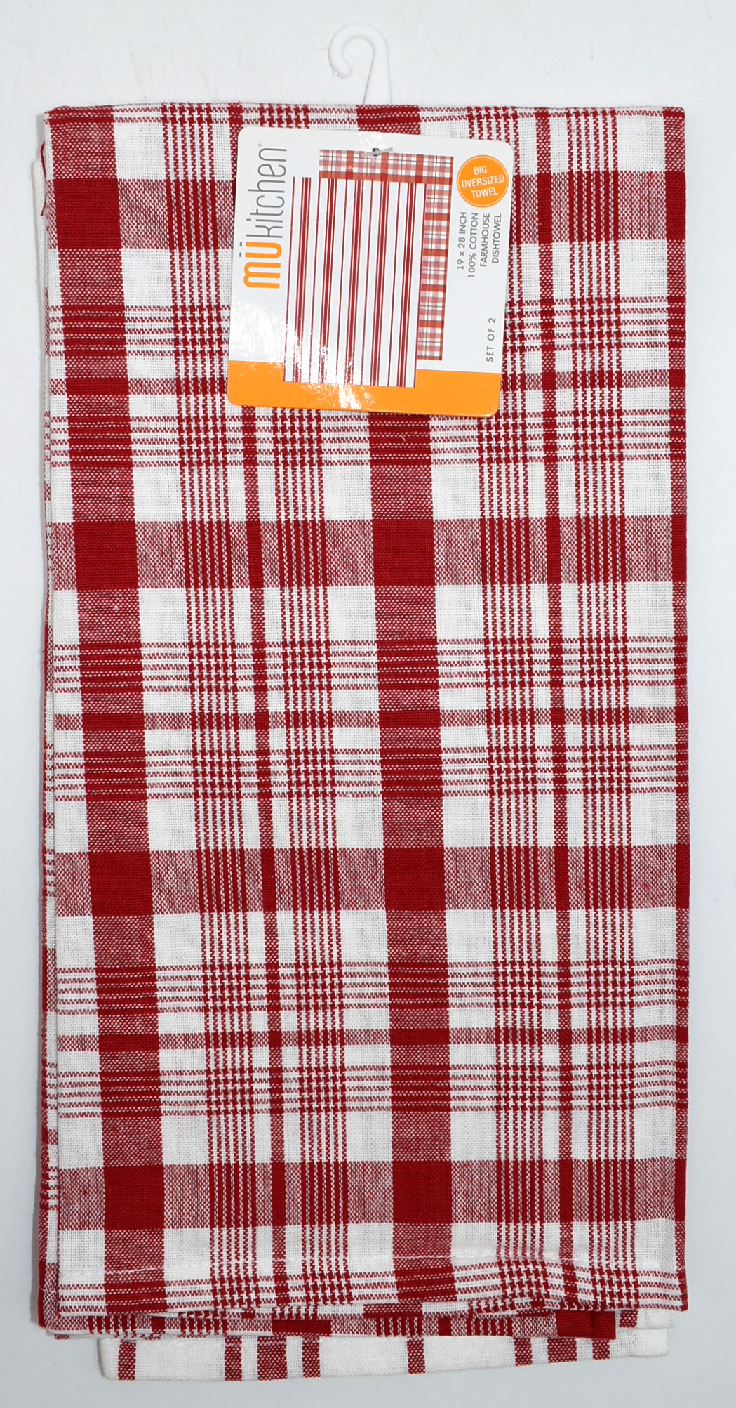 DISH TOWEL 2PC SET FARMHOUSE CABERNET