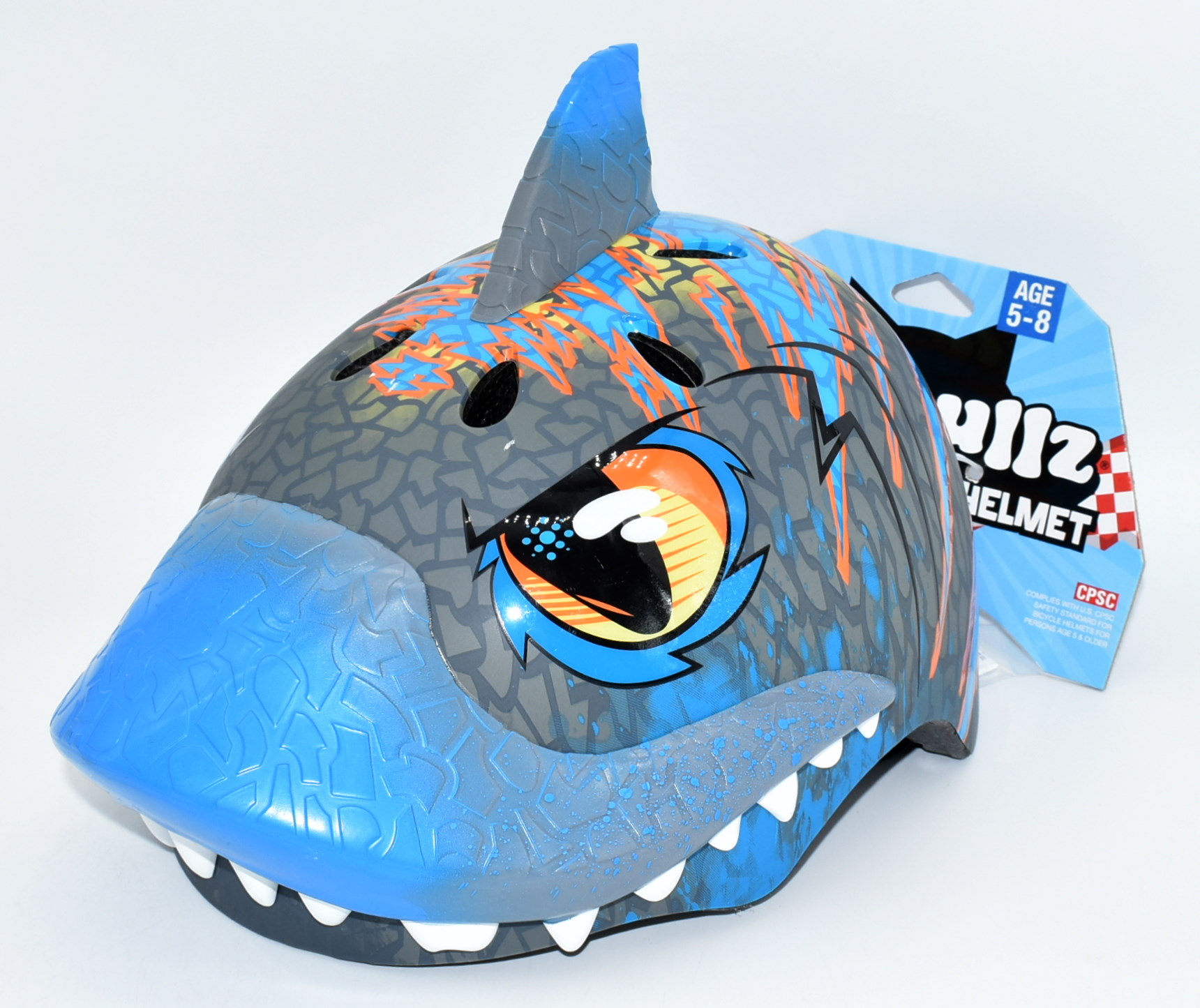 BICYCLE HELMET, CHILD, SIR CHOMPZ, BLUE