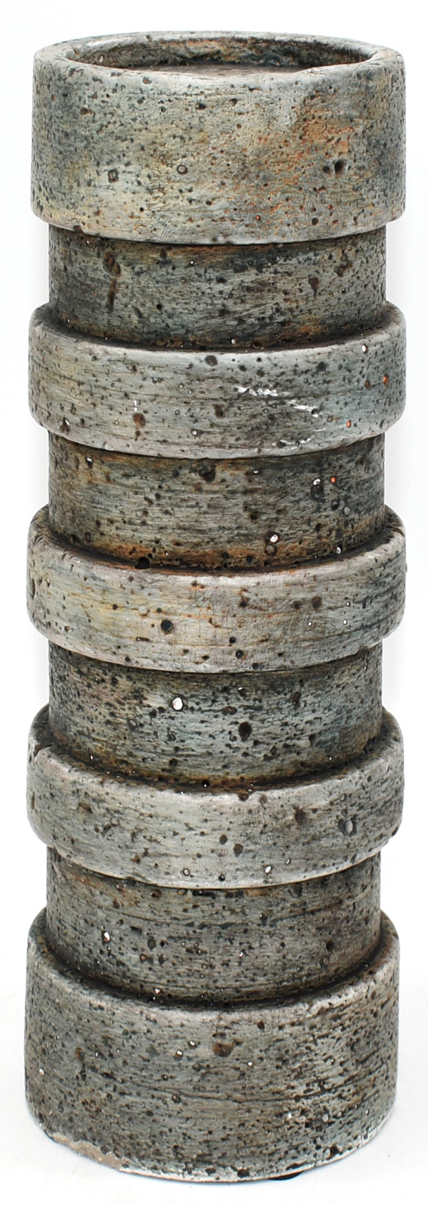 CANDLE HOLDER,  PILLAR,  GREEN,  4X4X10,  DECORATIVE
