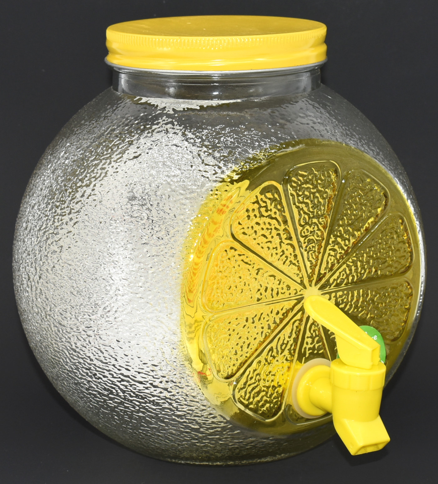 DISPENSER, 1 GAL, YELLOW, LEMON SHAPED