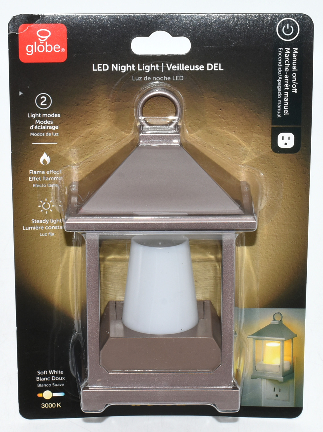 NIGHT LIGHT,  LED,  FLAMELESS CANDLE,  ON/OFF SWITCH,  PDQ