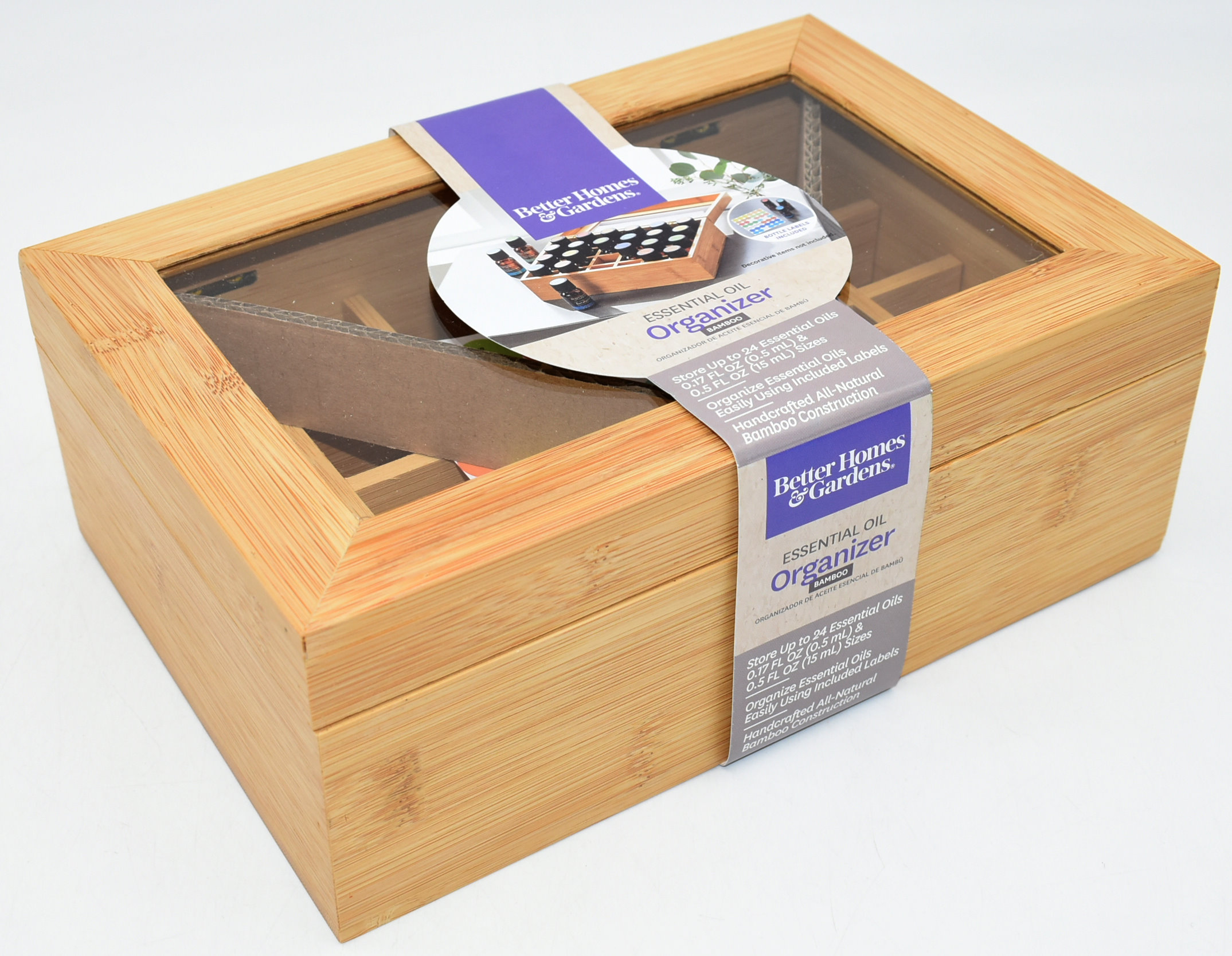 ORGANIZER,  ESNTL OIL,  W LABELS 24 CT,  BETTER HOMES & GARDENS
