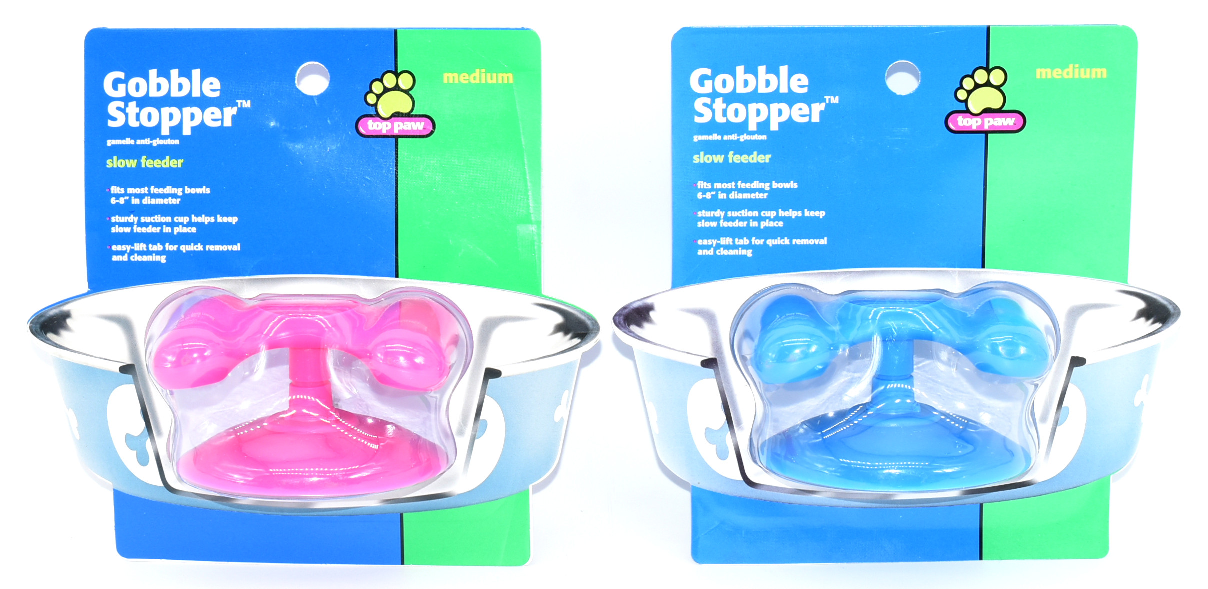 GOBBLE STOPPER,  PET,  SLOW FEEDER,  FOR MEDIUM BOWLS, ASST